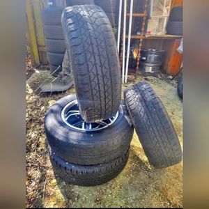 Full set 18" rims/tires with  universal lug pattern